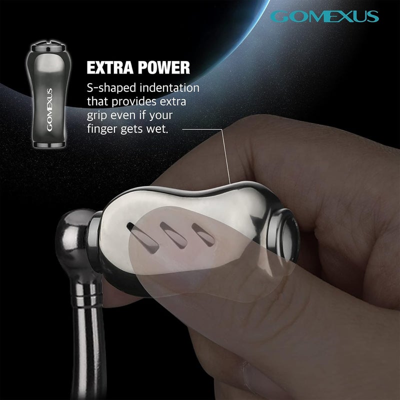 GOMEXUS GOEMXUS Titanium Knob Compatible for Shimano Stradic Vanford Curado SLX Daiwa Fuego Tatula Reel Knob 22mm - Image 1